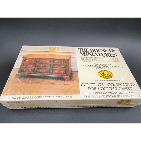 THE HOUSE OF MINITURES X-ACTO COLLECTORS EDITION WOOD DRAWERS FURNTIURE 1970S - Picture 5 of 7